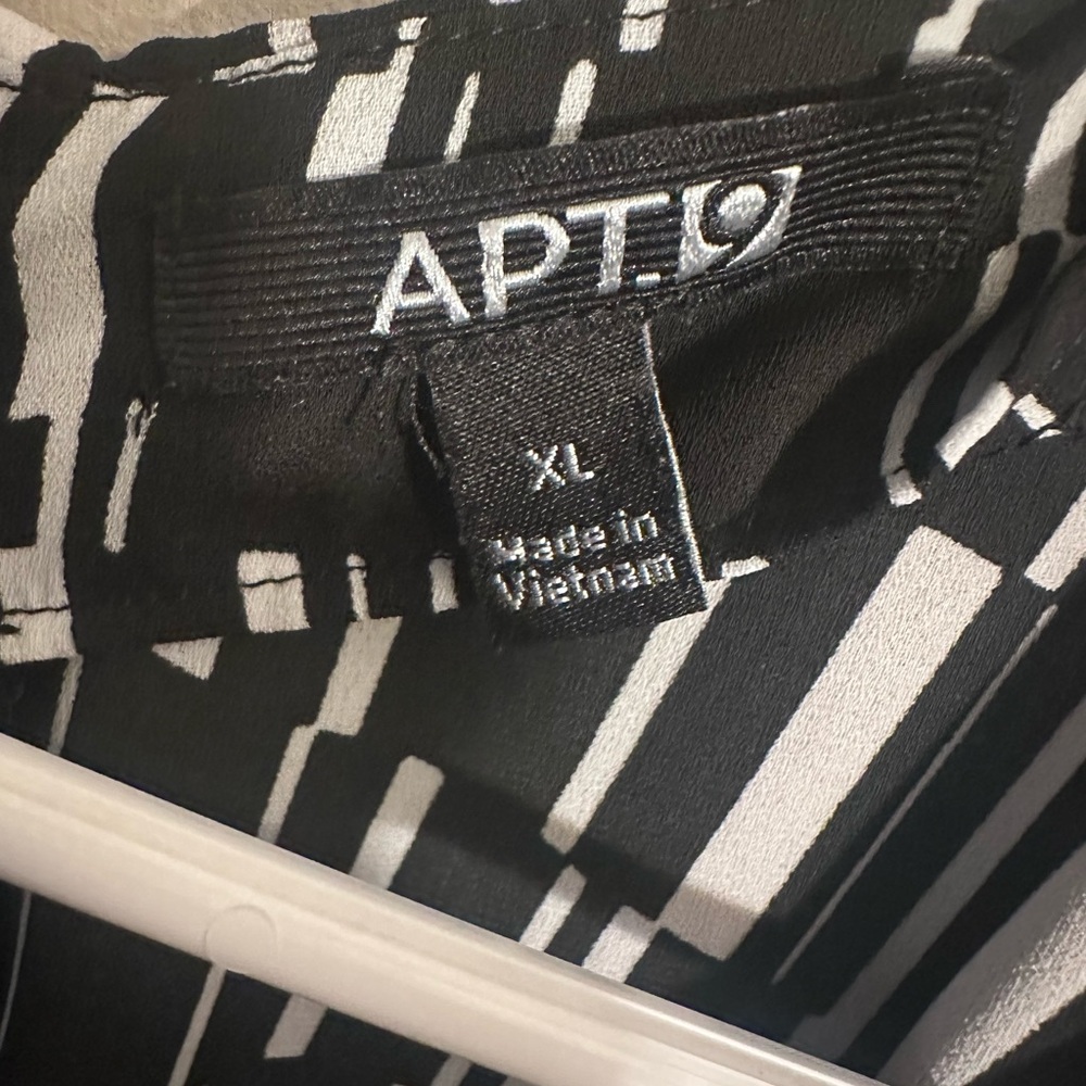 White and black top for women